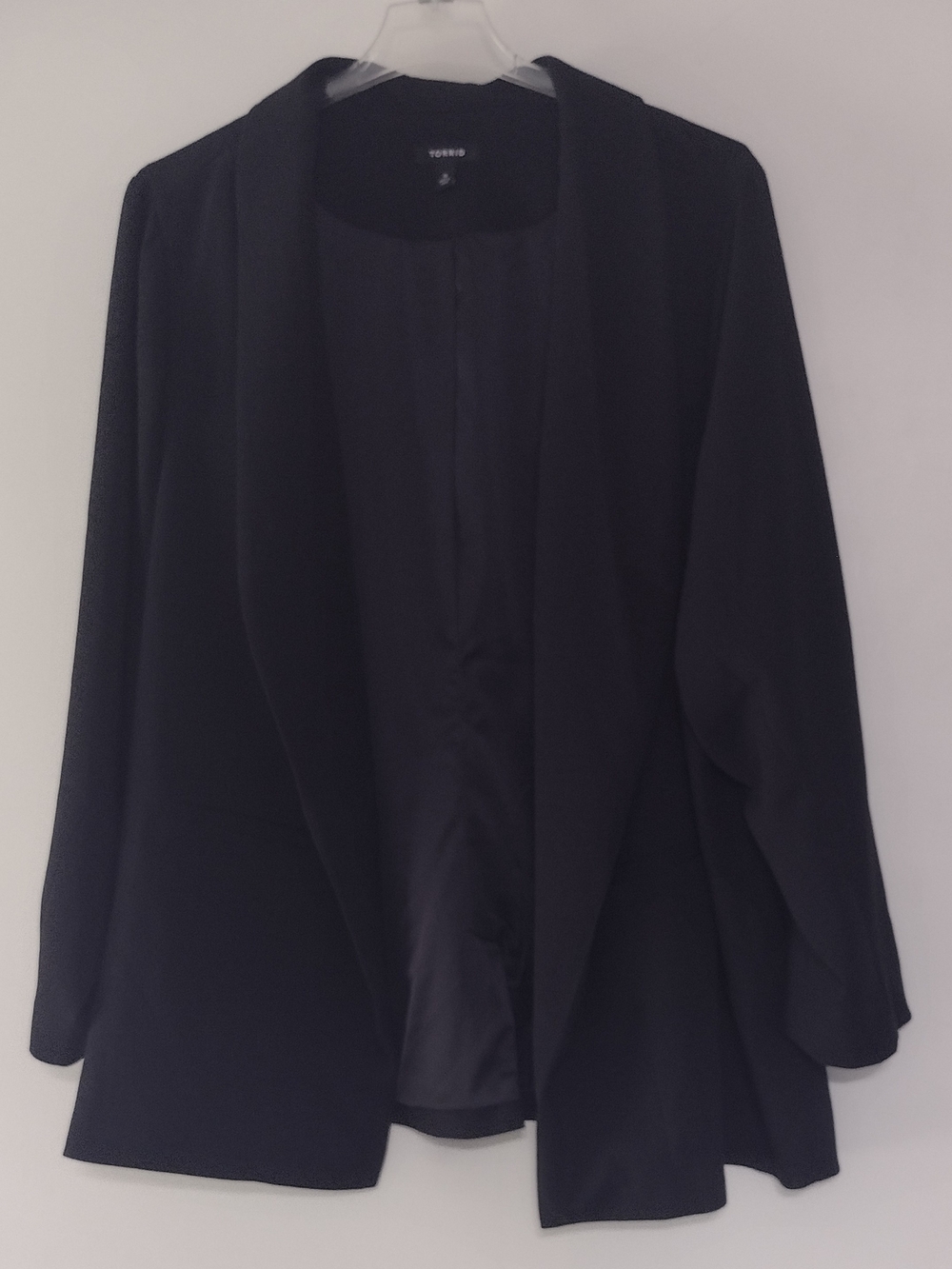 Torrid Black Women’s Open-Front Jacket Sz 5 Workwear